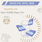 Diaper Pail Refill Bags For Dekor Plus Diaper Pail  2400 Count  4 Packs  7-layer
