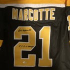 Don Marcotte Signed Boston Bruins Hockey Jersey  21 Jsa Authenticated