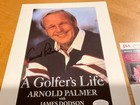 Arnold Palmer Signed   Auto Golf Book Promo Photo W jsa Coa