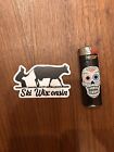 Ski Wisconsin Cow Sticker