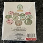 Baby Girl Flower Milestone Monthly Peel   Stick  Stickers W wood Display Stand 