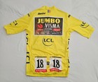 Jonas Vingegaard Signed 2022 Tour De France Yellow Cycling Jersey Jumbo  proof 