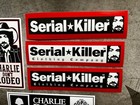 Charlie Sticker Set 5 Surf Sticker Vintage 90   s Serial Sticker Manson Decals Xl