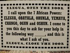 7 African Powers  super  Prayer Card  Semi- Gloss 7 Orishas Nice     