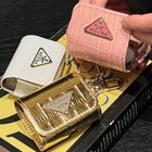 Case For Airpods 4 3 Pro2 Pu Leather Metal Snap Closure Earbuds Protective Cover