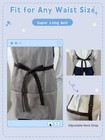 Soft Cotton Aprons With 3 Pockets  Adjustable Women Bib Apron For Cooking Gri   