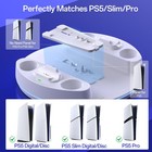 Ps5 Pro Slim Console Stand Rgb Dock Controller Charger Station Vertical Base