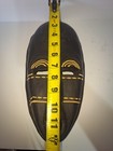Carved Wooden Tribal Mask Handcrafted In Gahana Tiki Bar  Decor Wall Hanging Art
