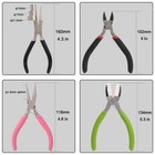 4pcs Jewelry Pliers Set Beading Making Hobby Craft Diy Wire Cutter Plier Tool