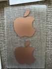New Rose Gold Apple Logo Overlay Vinyl Decals Genuine Oem Iphone Windows Laptops