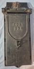 Vintage Antique Cast Iron Mailbox   Mail Box   Double Flap  Lockable  Repaired