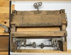 Antique Lovell No 32 Clothes Wringer Wood Frame Hand Crank Erie Pa Laundry