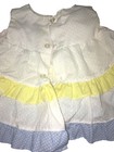 Vintage Mayfair Baby Sun Dress Size 14-18lbs - White  Pink  Blue   Yellow
