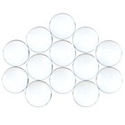 100 Pack - 16mm  5 8   Round Glass Cabochons - Clear Magnifying Dome Circle