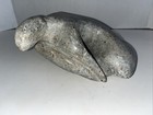 Vintage Inuit Eskimo Carved Stone Seal Art Sculpture