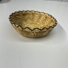 Native American Tohono O   odham   Papago Coil Basket-plate Trinket Dish Small