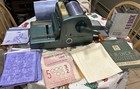 Vintage Ab Dick Spirit Fluid Duplicator Mimeograph Stencil Machine 210 W Extras
