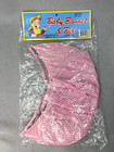 Vintage Peter Alan 1990 Costume Mates Adult Baby Bonnet Bib New Nos Pink Gingham