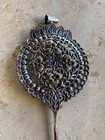 Mapuche Tupu Pin      Tribal Silver Brooch Argentina