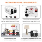 800w Voltage Converter Transformer     Step Up down 110v   220v-eu uk Plug Adapters