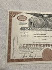 Pan American World Airways May  1968 Stock Certificate Pan-am Juan Trippe Signed