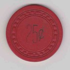 Rare Vintage 25   Chip From The Frontier Club Casino  1940s  Las Vegas