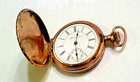 Antique 1901 Ladies Hampden Sz 6 Gold Filled Hunter Case Pocket Watch