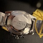 Invicta Men   s Quartz Chronograph Date Black Dial Two-tone Ss Bracelet Watch