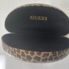 Guess Sunglasses   Eyeglass Hard Case Leopard Print Clamshell