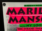 Marilyn Manson 16x23 Silkscreen Concert Poster Signed By Jim Draper Lim Ed  200