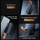 Power Bank 50000mah 100w Charger Portable External Battery Backup For Cell Phone