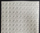 Us Sc  1856c Sinclair Lewis  Imperf Error Sheet 14c Mnh