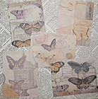 Card Making Kit  vintage Butterfly  Makes 5 Cards Friendship Get Well Birthday