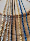 Stainless Steel Rope Chain Necklace - Stainless Steel Rope Chain Biker Necklace