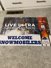 New Michelob Ultra Beer Banner Sign Welcome Snowmobilers Budweiser 