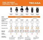 Used- Garbage Disposal 1 2hp Continuous Feed Food Waste Disposer Grinding System