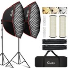 Softbox Photography Lighting Kit 37in Octagon 110w Dimmable Led