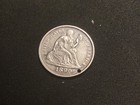 1890 Seated Liberty Dime - Engraved 1880   s - Mrs D Z- Love Token -  c1