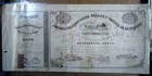 Caribbean Revenue Stamps 1876-78 On 1876 Railroad Stock  Puerto Rico  Spain