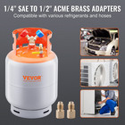 50 Lbs Refrigerant Recovery Tank - 400 Psi Portable Cylinder With Y-valve For Li