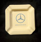 Vintage Old Advertising Enamel On Tin Automobile Ashtray Mercedes-benz Germany