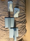 Vintage Porcelain Bathroom Vanity Set Baby Blue Four Piece Set