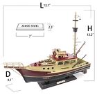 Nautimall Jaws Orca Wooden Ship Model Shark Fishing Boat Pre-assembled Antiqu   