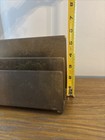 Brass Letter Envelope Holder Desk Top Accessory Vintage Metal   read 