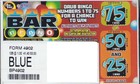 Pull Tab Ticket - Hard Card Tickets - Game - 6 Pack - Bar Beano - 128 Ct Ea