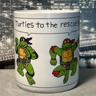 Teenage Mutant Ninja Turtles Vintage 1990 International Silver Rare Coffee Mug