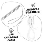 Portable Medical Pen Light Rechargeable Mini Led Pocket Torch F  Doctor Nurse Us