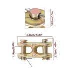 2 Pack Chain Clevis Link 1 4  - 5 16  G70 Safety Chain Repair Link 4700 Lbs Wll