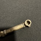 Long Vintage Chinese Silver Metal Smoking Tools Tobacco Pipe Antique