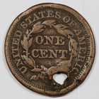 1851 Large Cent    Holed    206186